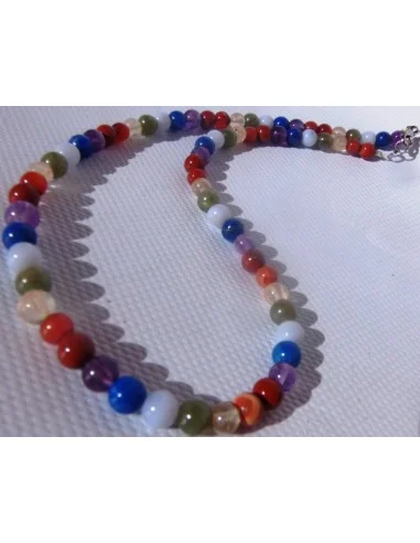Collier 7 chakras 6mm
