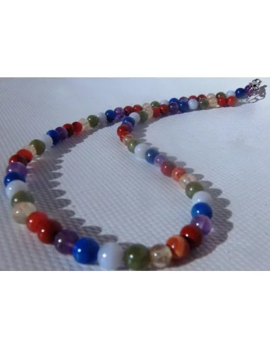 Collier 7 chakras 6mm