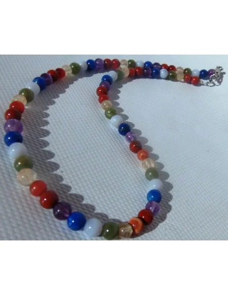 Collier 7 chakras 6mm