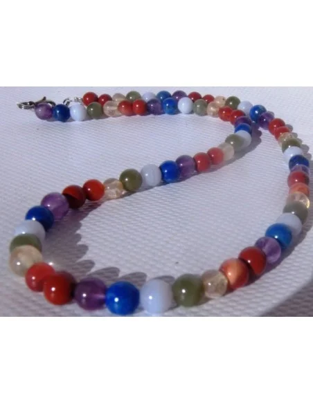 Collier 7 chakras 6mm