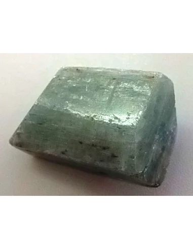 Cyanite verte polis percé