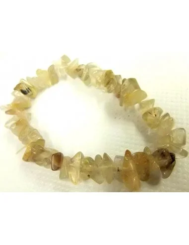 Quartz rutile bracelet baroque