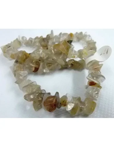 Quartz rutile bracelet baroque
