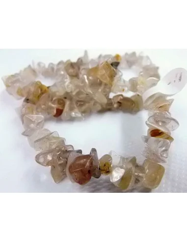 Quartz rutile bracelet baroque
