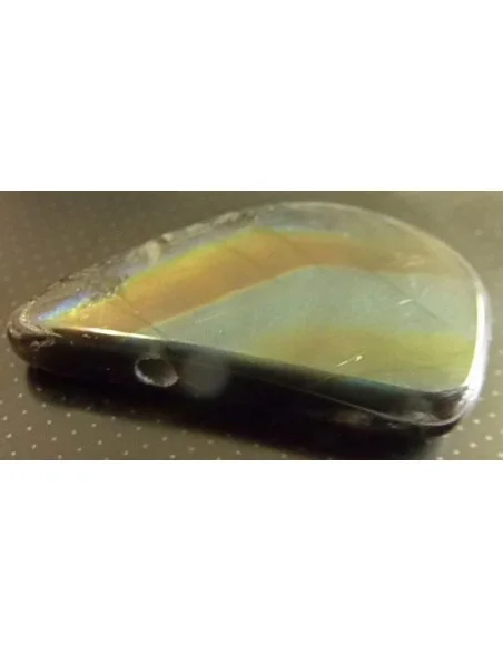 Labradorite noire - Spectrolite percé Labradorite noire - Spectrolite percé