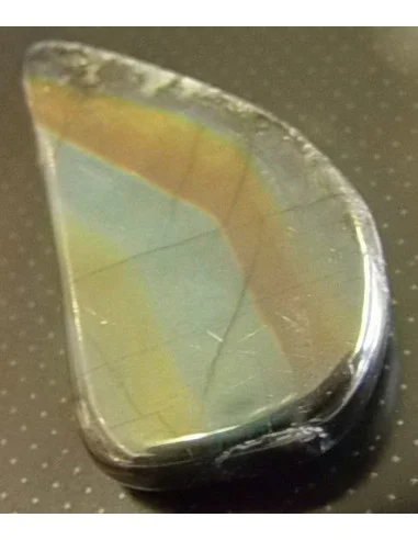 Labradorite noire - Spectrolite percé