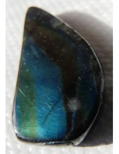 Labradorite noire - Spectrolite percé
