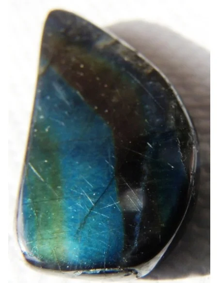Labradorite noire - Spectrolite percé Labradorite noire - Spectrolite percé