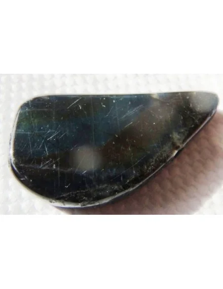 Labradorite noire - Spectrolite percé Labradorite noire - Spectrolite percé
