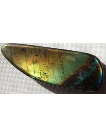 Labradorite noire pendentif argent