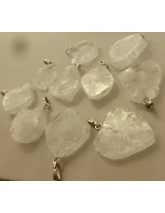 Calcite optique pendentif argent 2