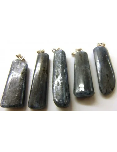 Cyanite bleue polis pendentif