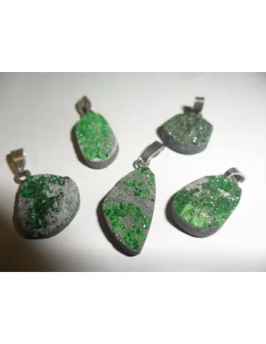 Grenat Uvarovite, grenat verte pendentif