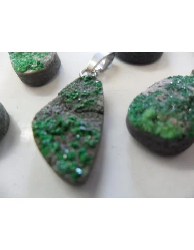 Grenat Uvarovite, grenat verte pendentif