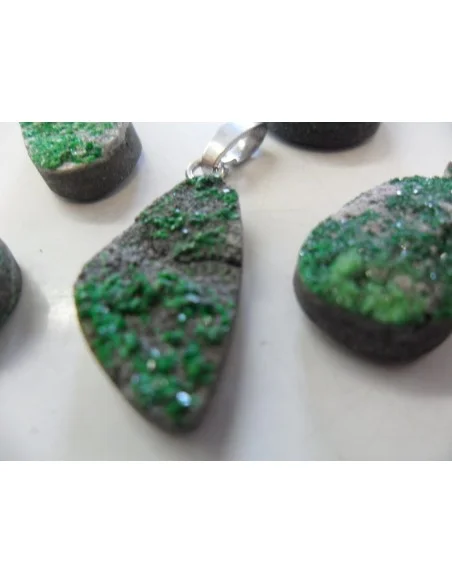 Grenat Uvarovite, grenat verte pendentif