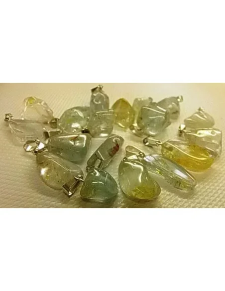 Topaze bicouleur pendentif