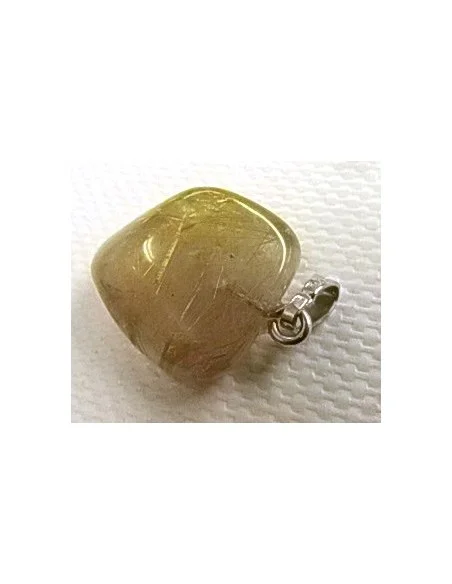 Quartz rutiles de titane en pendentif