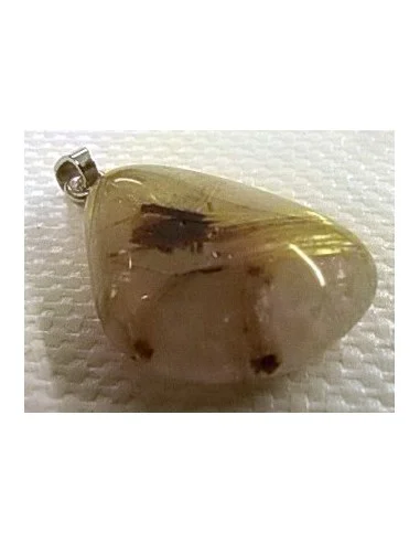 Quartz rutiles de titane en pendentif