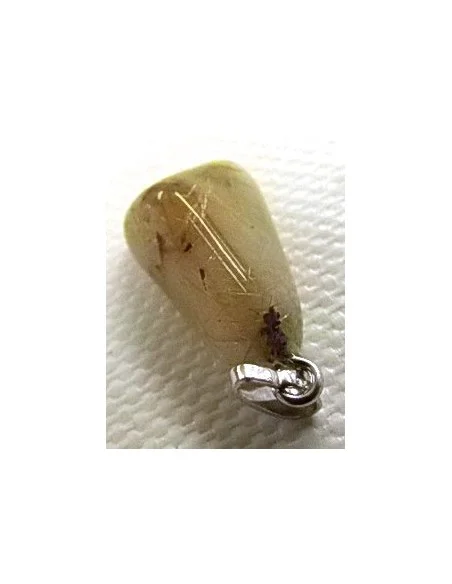Quartz rutiles de titane en pendentif