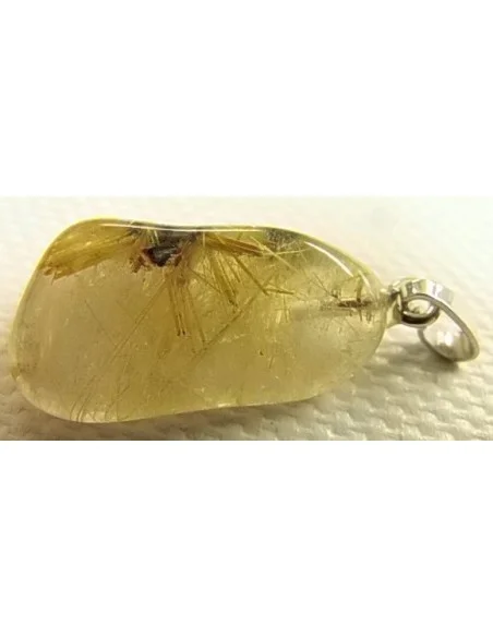 Quartz rutiles de titane en pendentif