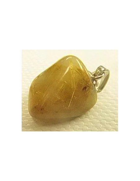 Quartz rutiles de titane en pendentif