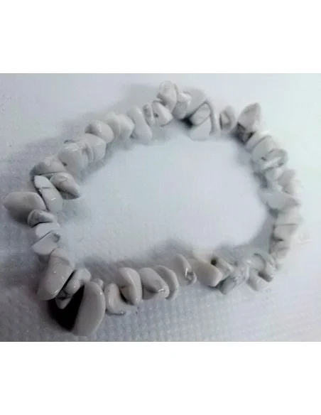 Howlite bracelet boules 8mm