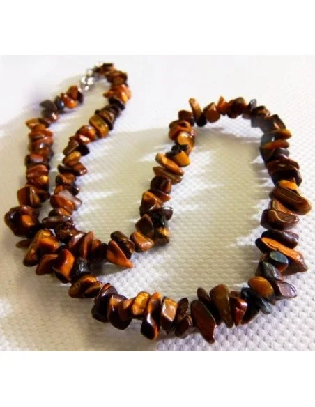 Oeil de tigre collier baroque Oeil de tigre collier baroque