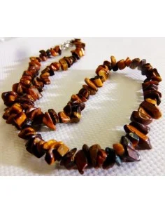 Oeil de tigre collier baroque 2