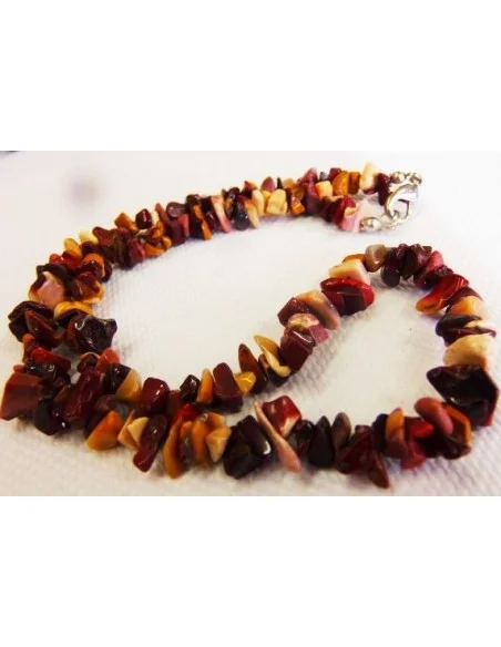 Jaspe mokaite collier baroque