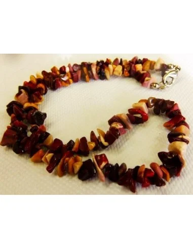 Jaspe mokaite collier baroque