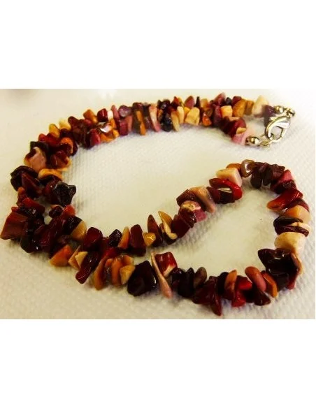 Jaspe mokaite collier baroque