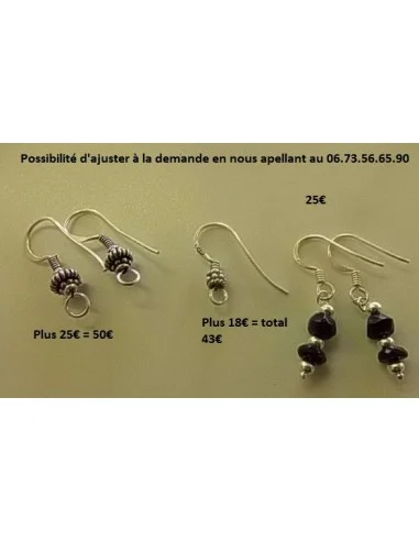 Spinelle boucles doreilles