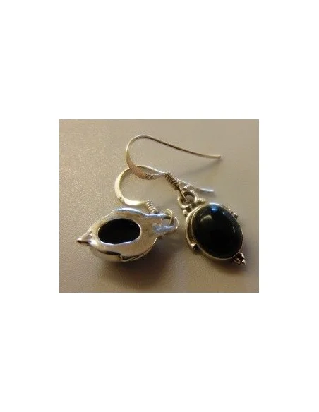 Onyx Boucles oreilles argent Onyx Boucles oreilles argent