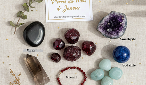 Pierres de Janvier : Vertus du Grenat, Onyx & Améthyste