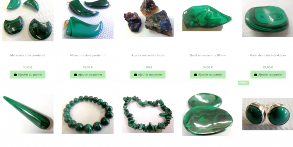 Malachite contre les doulleurs