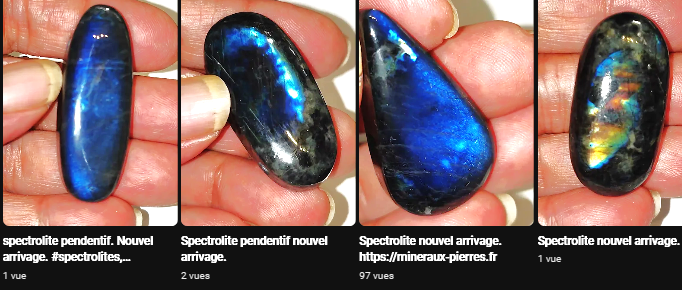 Spectrolite, labradorite noire de Finlande.